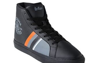 Lee Cooper Polyurethane High Tops Lace Up Mens Boots (BLACK, SIZE_41)