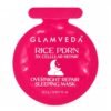 Glamveda Rice PDRN & Collagen Night Mask for Glowing Skin | Hydrating Face Mask with Ceramides, Ectoin & Niacinamide – 0.5gm