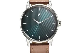 Fastrack Men Stunners Quartz Analog Green Dial Brown Leather Strap Watch for Guys – 3278SL03