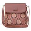 ZOUK Flap Sling Bag | Crossbody Bags for Women | Women’s Handbags | Stylish | Vegan Leather Evening Bag | Travel & Office Use | Purse and Wallet | Jodhpur Damask Print
