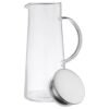 Amazon Basics Borosilicate Glass Jug 1370ml – Versatile Serving Companion | Ideal for Large Gatherings | Multipurpose Jug | Secure Handle for Easy Pouring | Sleek Modern Design