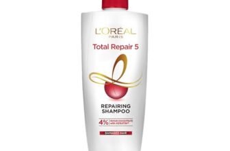 L’Oreal Paris Shampoo, For Damaged and Weak Hair, With Pro-Keratin + Ceramide, Total Repair 5, 1ltr