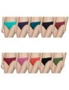 Rupa Softline Women’s High Rise,All-Day Fresh Cotton Hipster Panties, Inner Elastic Waistband, Regular Fit,Full Coverage,Assorted Solid Color, Pack of 10