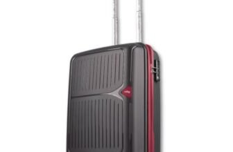 Footloose by VIP Head Spin 8-Wheel Cabin Hard Case Trolley Bag, Brown