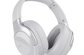 boAt Nirvana Eutopia Bluetooth Headphones with Head Tracking Function, Spatial Audio,20 HRS Playtime, ENx™ Tech, ASAP™ Charge, Hearables App(Android & iOS Compatible)(Primia White)