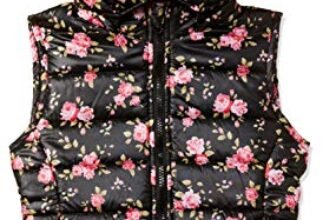 Amazon Brand – Symbol Girls Sleeveless Polyester Jacket (AW21SYMGJKSL02_Black_13-14 Years)
