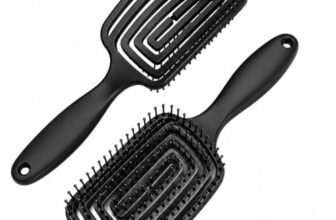 SHOPPOFOBIX Hair Brush with Strong & flexible nylon bristles 3D Hair Brush, having Anti-static ball tips, for Grooming, Straightening, Detangling Hair, Ideal for Men & Women (Black)