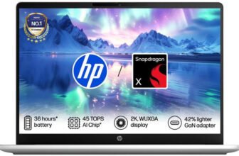 HP Omnibook 3 Next Gen AI PC Snapdragon X – (8 GB/512 GB SSD/Windows 11 Home) 14-hz0056QU Laptop(14 inch, Silver, 1.42 kg, With MS Office)