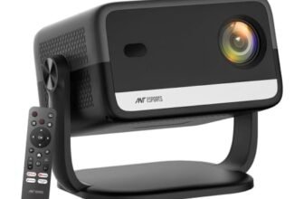 Ant Esports View 821 AI Full HD 1080p Smart Android Projector (1000 ANSI Lumens, Up to 400″ Display, Auto Focus & Auto Keystone, 30W Built-in Speaker, Wi-Fi & Bluetooth)