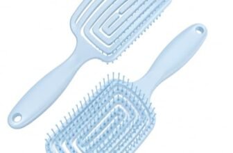 SHOPPOFOBIX Hair Brush with Strong & flexible nylon bristles 3D Hair Brush, having Anti-static ball tips, for Grooming, Straightening, Detangling Hair, Ideal for Men & Women (Skyblue)
