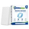 Germash Magic Eraser | Pack of 4 | No Scratch Multi-Surface Cleaning Sponge | Removes 100+ Tough Stains | Just Add Water | Walls, Kitchen, Bathroom, Shoes & Switch Boards