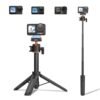 BRDRC Action 5 Pro Tripod Accessories, 21” Extension Rod Mini Table Desk Selfie Stick Portable Handle Grip Quick Release Stand with Cold Shoe for DJI Osmo Action 5 Pro 4 3 Camera