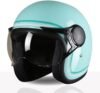TVS MissFit Women’s Open Face Helmet | Lightweight Shell | Pastel Colors Designed Exclusively for Women | Extreme Comfort Fit for Girls | Clear Visor | DOT & ISI Certified (Aqua/S)