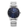 Fastrack Men Stunners Quartz Analog Blue Dial Silver Metal Strap Watch – 3278SM03