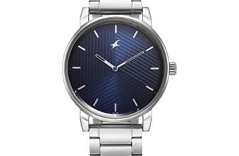 Fastrack Men Stunners Quartz Analog Blue Dial Silver Metal Strap Watch – 3278SM03