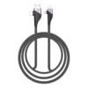 Zebronics UCLC65B 65 Watts PD Fast charging 4 in 1 cable with USB/Type C to Type C/Lightning connector, 1 meter braided cable for smartphones tablets and Laptops