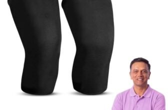 Careforce Knee Caps for Women Knee Support for Men Bamboo Knee Cap for Men Bamboo Compression Knee Sleeves Knee Brace for Knee Pain Relief Products Knee Support for Women Bamboo Knee Sleeves – Black M
