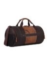 Gear Clubsport 19″/33L Large Faux Leather Water Resistant Duffle Bag/Travel Bag/Gym Bag for Men & Women(Brown-Tan)