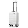 HRX Kyoto Cabin Size White Polypropylene Hard Shell Suitcase – Premium Travel Trolley Bag with 8 Spinner Wheels, Number Lock & Water Resistant Body