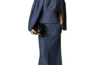 Marks & Spencer Denim Round Neck Blouse