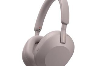 Sony WH-1000XM5 Best Active Noise Cancelling Wireless Bluetooth Over Ear Headphones with Mic for Clear Calling,Battery Life 30 Hours-Smoky Pink