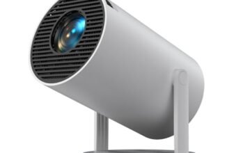 Portronics Beem 440 Smart LED Projector with 720p HD Resolution, Rotatable Design, Built-in Streaming Apps (Netflix, Prime Video, Hotstar), 2200 Lumens, Screen Mirroring, 3 Watts Speaker (White)