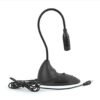 PremiumAV 3.5mm Wired Desktop Microphone – Flexible Gooseneck Noise-Cancelling Mic for PC, Laptop, Gaming, Online Classes, Voice Recording, Video Calls, Podcast & Meetings (Black)