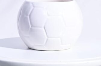 UGAOO Football Ceramic Pot (White)