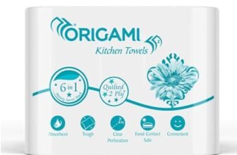 Origami Online Only Kitchen Tissues | 2 Ply | Pack of 6 | 60 Pulls Each