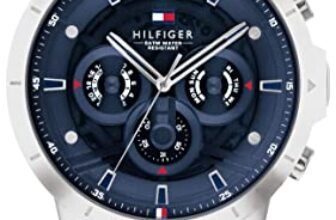 Tommy Hilfiger Quartz Multifunction Blue Dial Stainless Steel Strap Watch for Men-NETH1710492