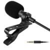 INEFABLE Dynamic Lapel Collar Mic Voice Recording Filter Microphone for Singing YouTube Smartphones – Black (Pack of 1)