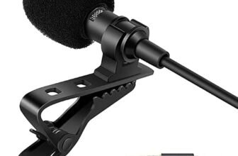 INEFABLE Dynamic Lapel Collar Mic Voice Recording Filter Microphone for Singing YouTube Smartphones – Black (Pack of 1)