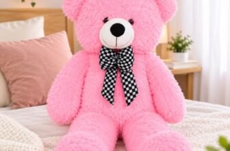 DIKANG 3 FEET Teddy Bear Soft Toys for Kids | Soft Toys for Baby Girl | Plush Soft Toys for Baby Boys and Girls | Teddy Bear Soft Toy for Kids (3 FEET, Pink Teddy Bear)