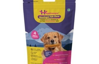 Himalayan Yak Chew Dental Treat for Dog, 4 Small Sticks, 140 gm, Regular