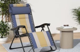 amazon basics Padded, Zero-Gravity Chair (Multicolour, Iron)