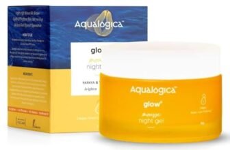 Aqualogica Glow+ Mousse Vitamin C Night Gel with Papaya for Pigmentation & Dark Spots for Men & Women – for Oily, Dry & Glowing Skin -50g