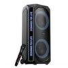 Blaupunkt New Launch Rock & Roll Ibiza 180W RMS Party Speaker with Dual 8” Woofers, Recording Button, Animated Text Display, Bass Boost Button, Wireless UHF Mic, Echo Reverb Control & Portable Wheels