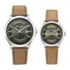 Titan Modern Bandhan Quartz Analog Green Dial Pair Watches