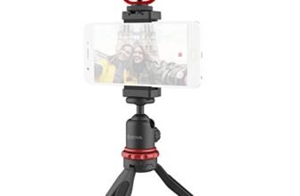 BOYA Vlogging Kit – Video Wi-Fi Microphone, Mini Tripod with Extension Handle, Cold Shoe Mount, Windshield – Vlogger Starter Kit – Youtuber Kit (BY-VG330)