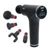 AGARO Galaxy Massager Machine, Handheld Deep Tissue Massage Gun, 4 Heads, 6 Speed, Rechargeable Percussion Massager for Muscle Relief & Relaxation, for Neck, Shoulder, Back, Foot & Full Body, Black