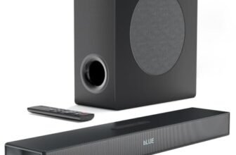 Portronics 140W Pure Sound 110 2.1 Channel Home Theatre with Deep Base Wired Subwoofer, Bluetooth 5.3, TI DSP Chipset, HDMI ARC, Optical, USB, AUX, Multiple EQ Modes, Remote (Black)