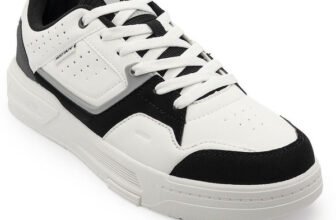 RED TAPE Men’s Lifestyle Sneakers for Clean Comfort and Casual Fit Sneakers For Men(White, Black , 8)
