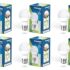 Orient Electric Polycarbonate High Glo Led Lamp 9W, (Warm White, 3000K, B22 – Pack Of 4)