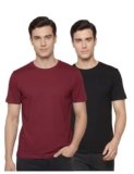 FYLTR Men’s Solid T-Shirt – Half Sleeve | Round Neck | 100% Cotton | Regular Fit T-Shirt (Pack of 2)