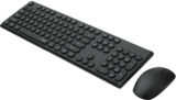 RAPOO X260 Keyboard and Mouse Combo Wireless Standard Desktop Keyboard Compatible with Desktop, Laptop, Mac multimedia_keys(Black)