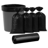 Benavji Outdoor Living Black Garbage Bags 19X21 Inch – 3 Rolls (30 Pcs/Roll, Total 90 Bags) Heavy-Duty Trash Bags For Home, Office & Outdoor Use