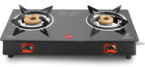 Cello Trion 2 Burner Glass Manual Gas Stove(2 Burners)