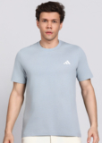 ADIDAS Printed Men Round Neck Grey T-Shirt