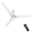 Polycab Wizzy Neo Led 1200Mm 5-Star Bldc, Remote Ceiling Fan For Living Room | 8 Purple Led Speed Indicator | 55% Energy Saving, High Air Delivery, 25 Speed Control | 4-Yr Warranty 【Black Chrome】