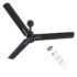 Polycab Silencio Mini Dlx 1200Mm 5-Star Advanced Bldc, Remote Ceiling Fan For Home|High Air Delivery, 25 Speed Setting, Sleep Mode, Reverse Rotation | 3+1 Years Warranty【Satin White】